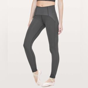 Lululemon Principal Dancer Corsetry Tight - Stone Grey Size 4